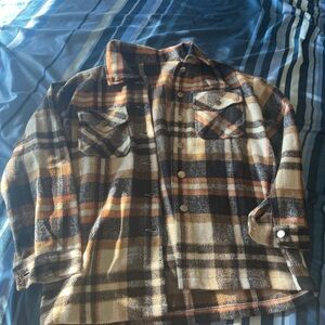 Plaid Flannel Shacket for women